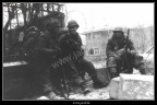 004-Chatelet, Trois soldat US devant la villa Steisel et villa Maria